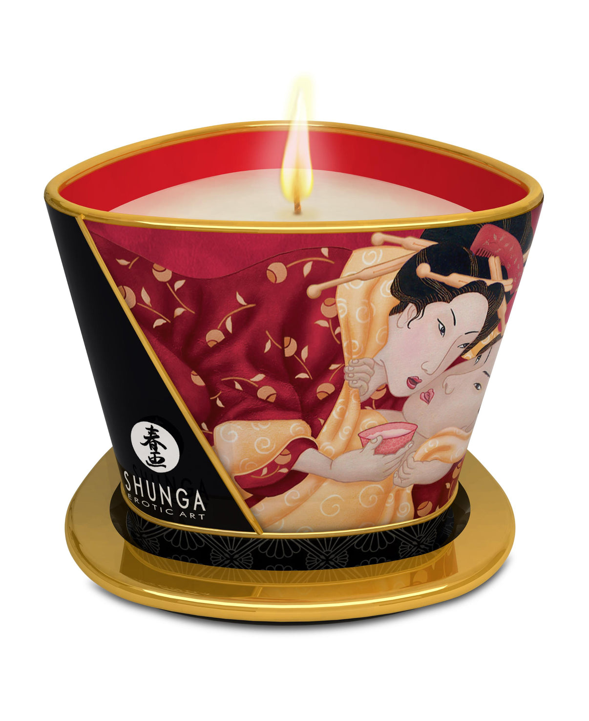 Massage Candle - Romance - Sparkling Strawberry Wine - 5.7 Oz. | 697309045087 | Discreet Personal Wellness