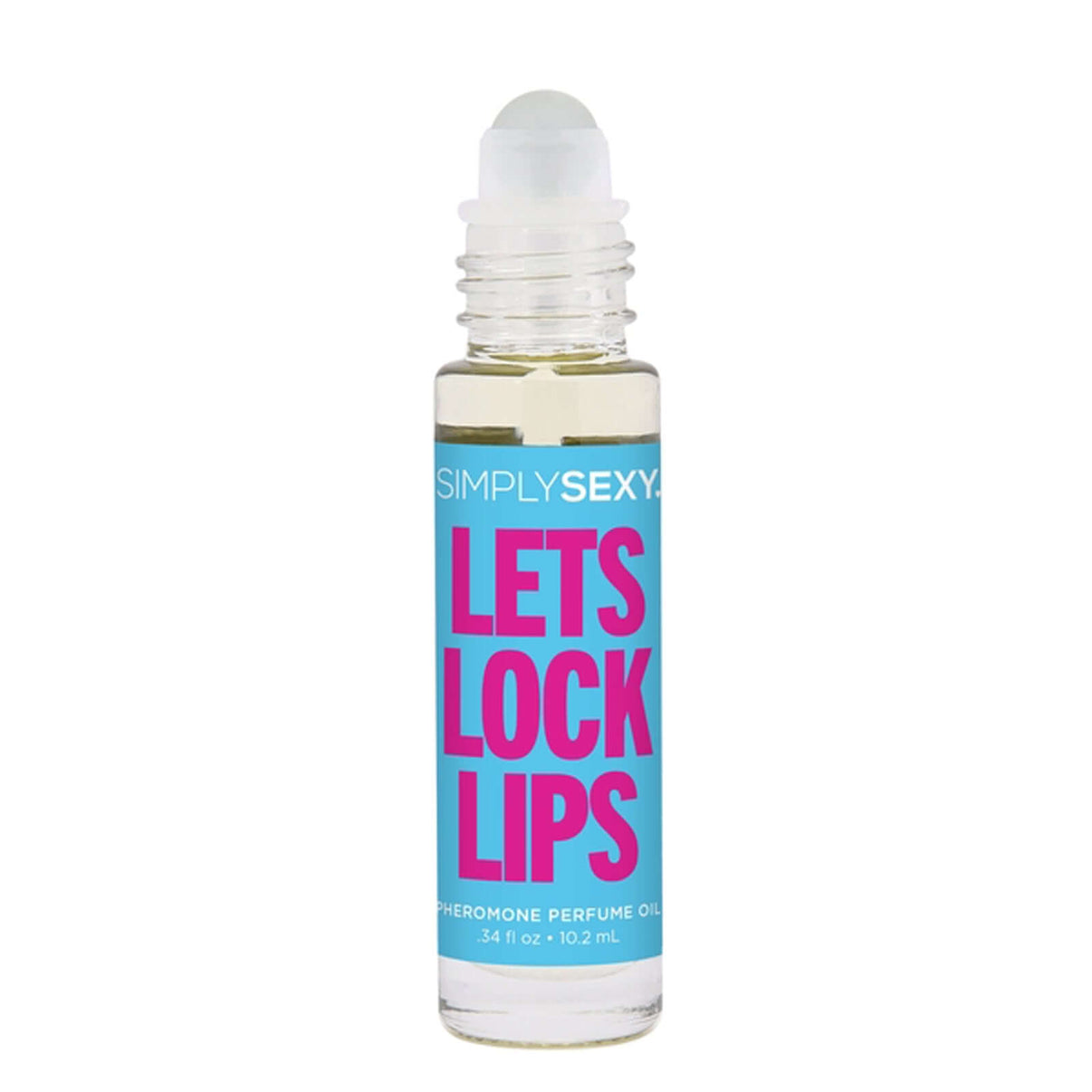 Simply Sexy Pheromone Perfume Oil Lets Lock Lips Roll on .34 Oz | 638258905510 | Discreet Personal Wellness