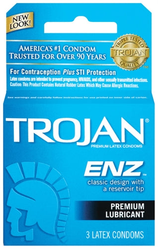 Trojan Enz Lubricated - 3 Pack | 022600930501 | Discreet Personal Wellness
