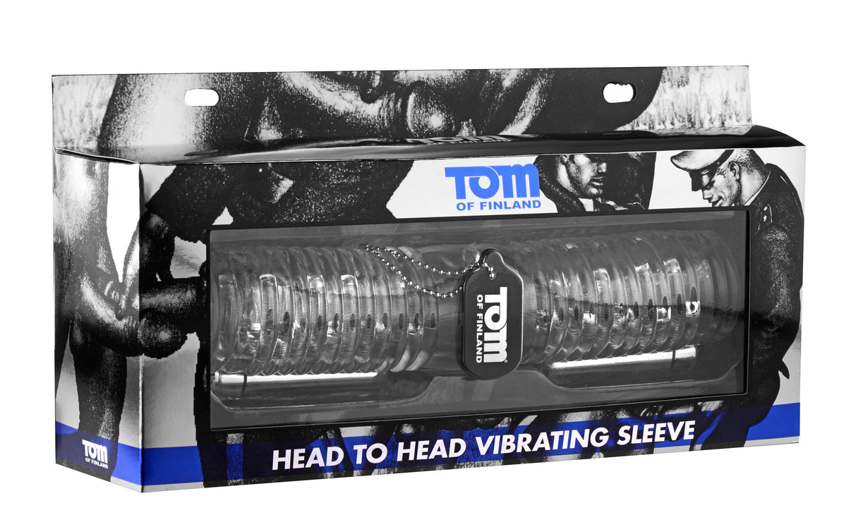 Tom of Finland Head to Head Vibrating Sleeve | 848518019103 | Discreet Personal Wellness