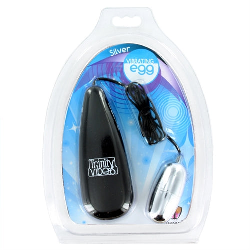 Silver Vibrating Egg | 811847011377 | Discreet Personal Wellness