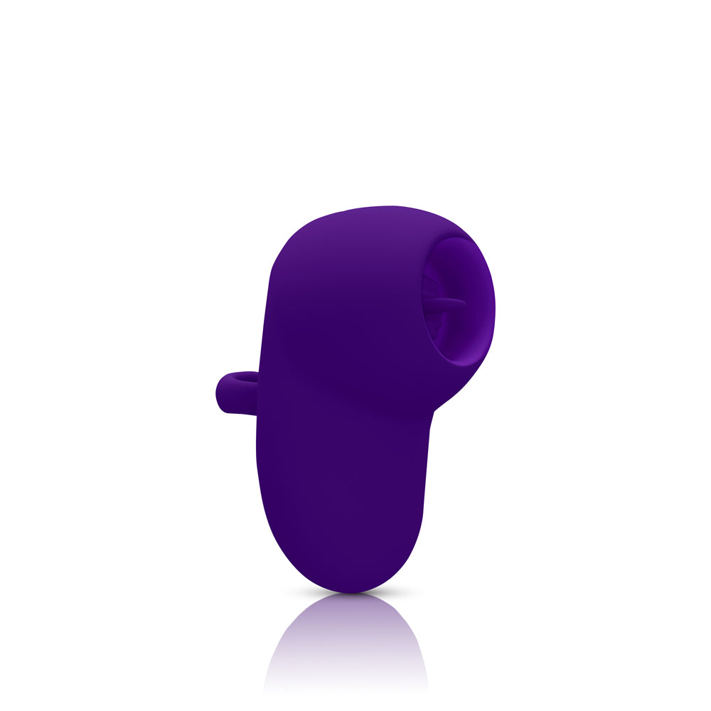 Kenley - Violet - Intense Flickering Finger Vibe With Comfort Grip Ring | 810080750319 | Discreet Personal Wellness