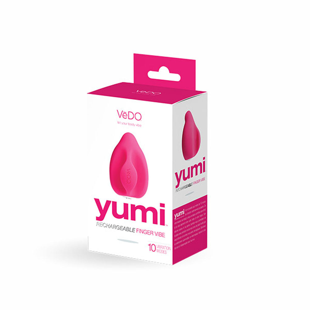 Yumi Rechargeable Finger Vibe - Foxy Pink | 789185756970 | Discreet Personal Wellness