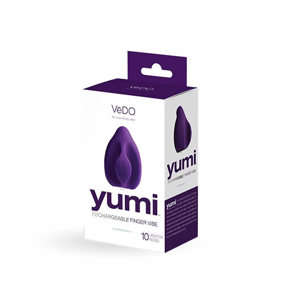 Yumi Rechargeable Finger Vibe - Deep Purple | 789185756963 | Discreet Personal Wellness