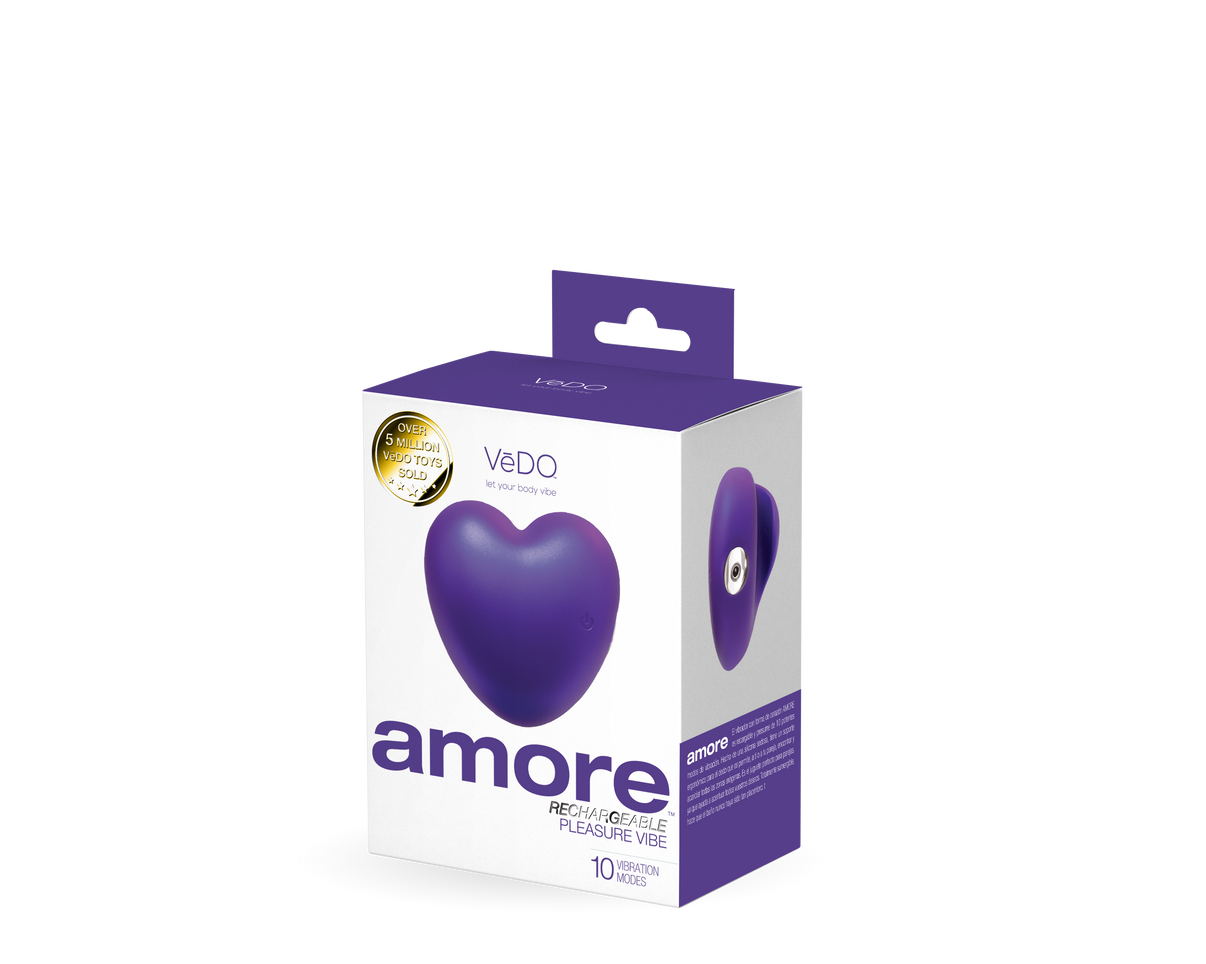 Amore Rechargeable Pleasure Vibe - Purple | 850052871161 | Discreet Personal Wellness