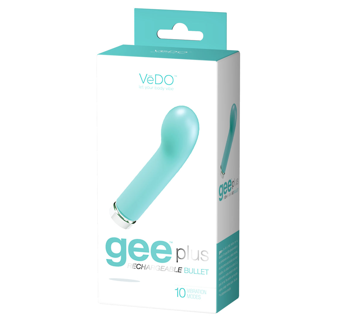 Gee Plus Rechargeable Mini Vibe - Tease Me Turquoise | 731882511703 | Discreet Personal Wellness