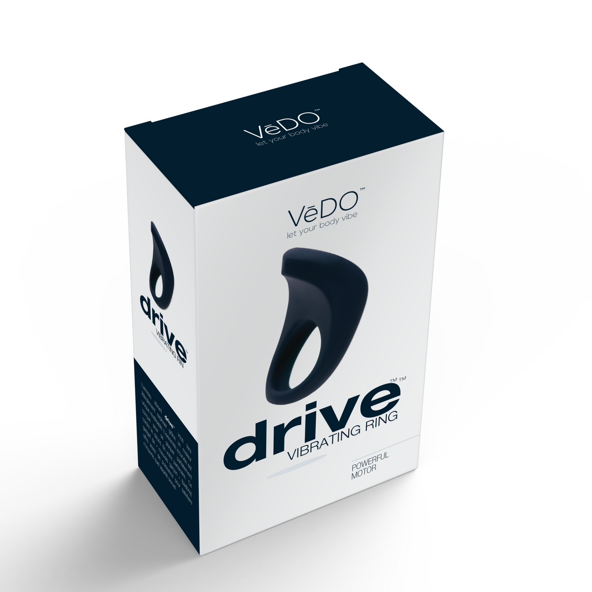 Drive Vibrating Ring - Just Black | 854306004800 | Discreet Personal Wellness