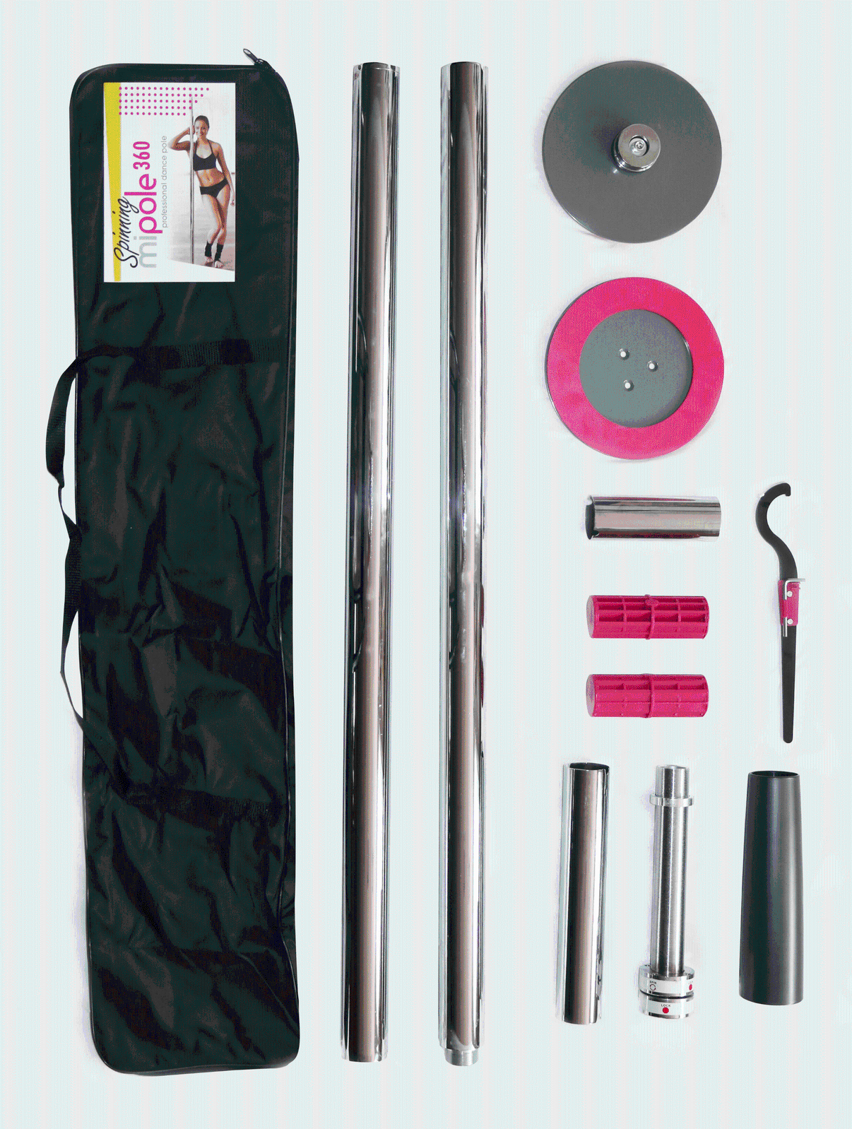 Mipole 360 Spinning Professional Dance Pole | 836224006555 | Discreet Personal Wellness