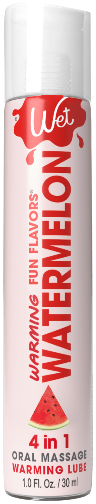 Wet Warming Fun Flavors - Watermelon - 4 in 1 Lubricant 1 Oz | 716222204415 | Discreet Personal Wellness