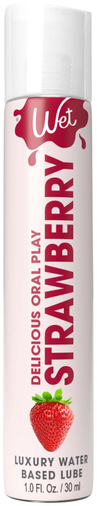 Wet Delicious Oral Play - Strawberry - Waterbased Flavored Lubricant 1 Oz | 716222215237 | Discreet Personal Wellness
