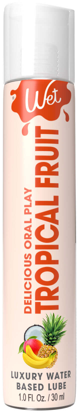Wet Delicious Oral Play - Tropical Fruit - Waterbased Flavored Lubricant 1 Oz | 716222215336 | Discreet Personal Wellness