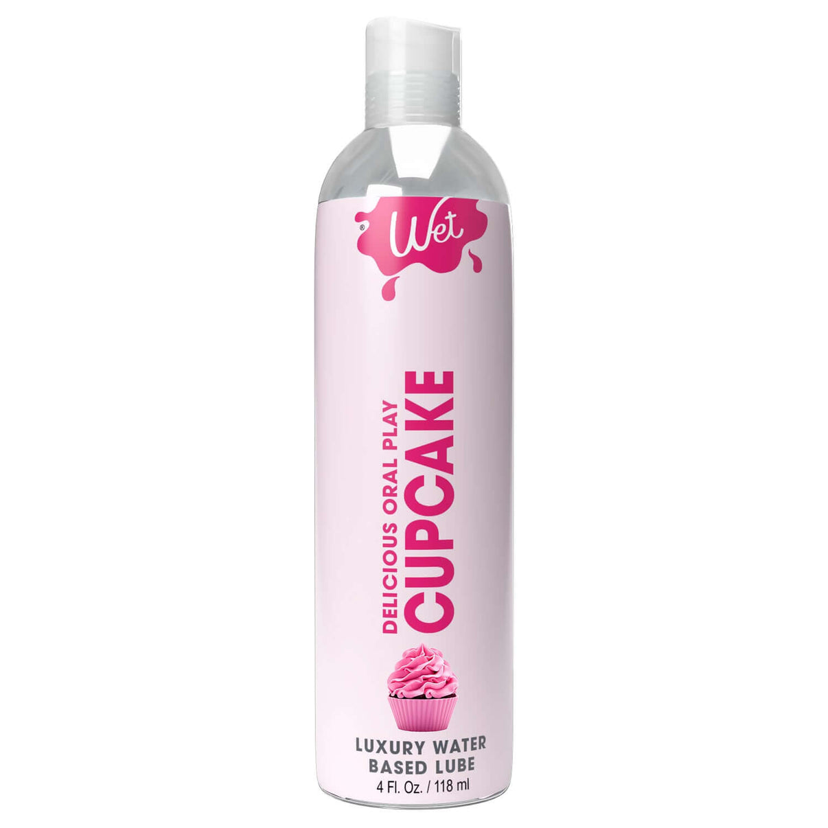 Wet Delicious Oral Play - Cupcake - Water Based Flavored Lube 4 Oz | 716222215794 | Discreet Personal Wellness