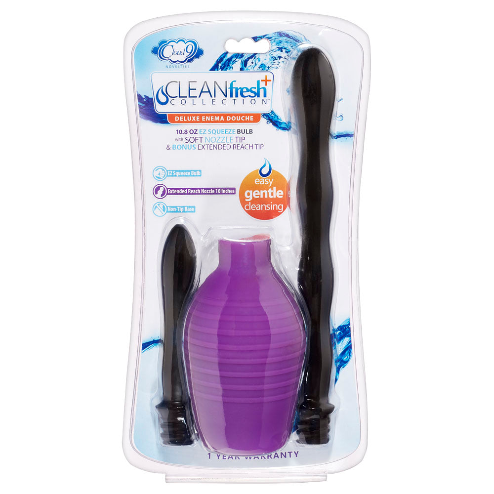 Deluxe Anal Enema Douche Kit 10.8 Oz Ez Squeeze Bulb | 685239852745 | Discreet Personal Wellness