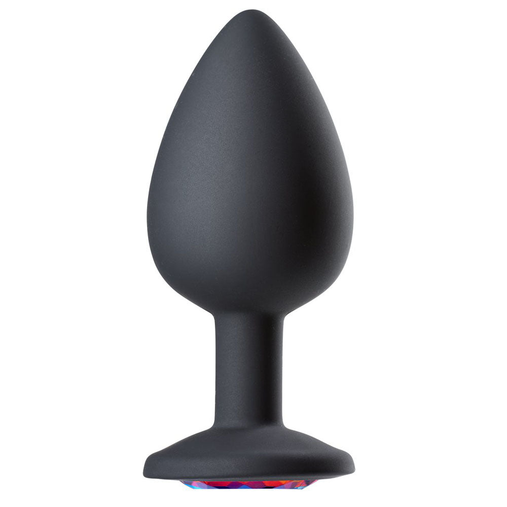 Cloud 9 Novelties Gems Jeweled Silicone Anal Plug - Large | 853545008075 | Discreet Personal Wellness
