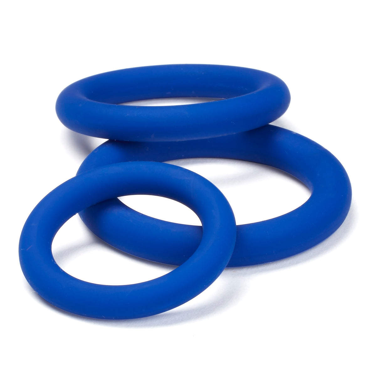 Pro Sensual Silicone Penis Ring 3 Pack - Blue | 685239852141 | Discreet Personal Wellness