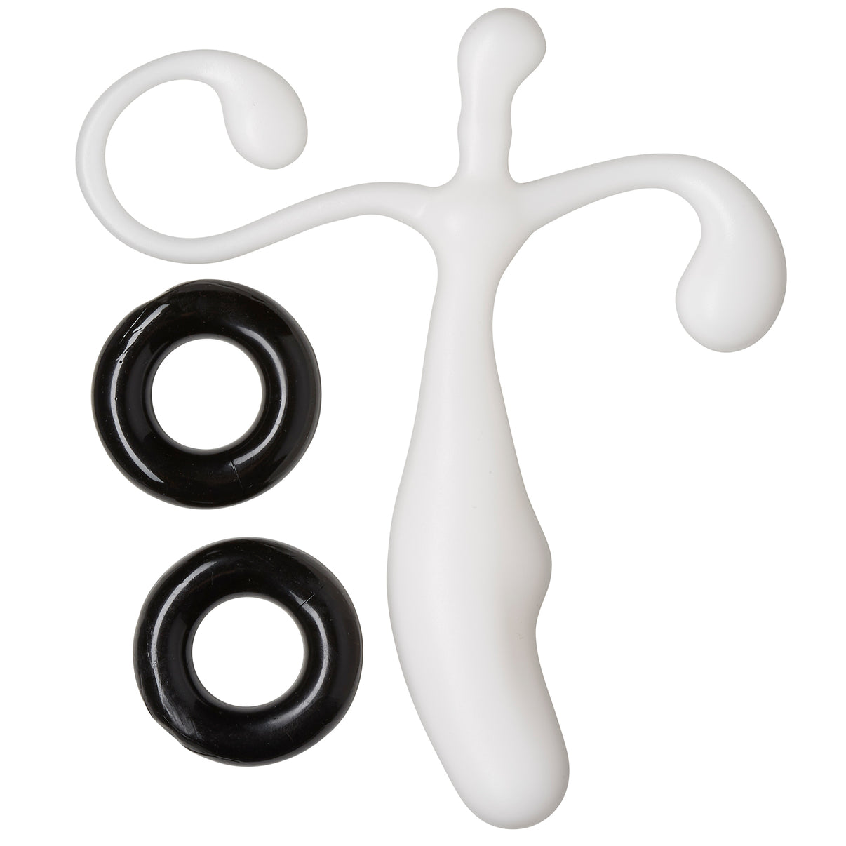 Prostate Stimulator Kit White W/c Rings | 685239852264 | Discreet Personal Wellness