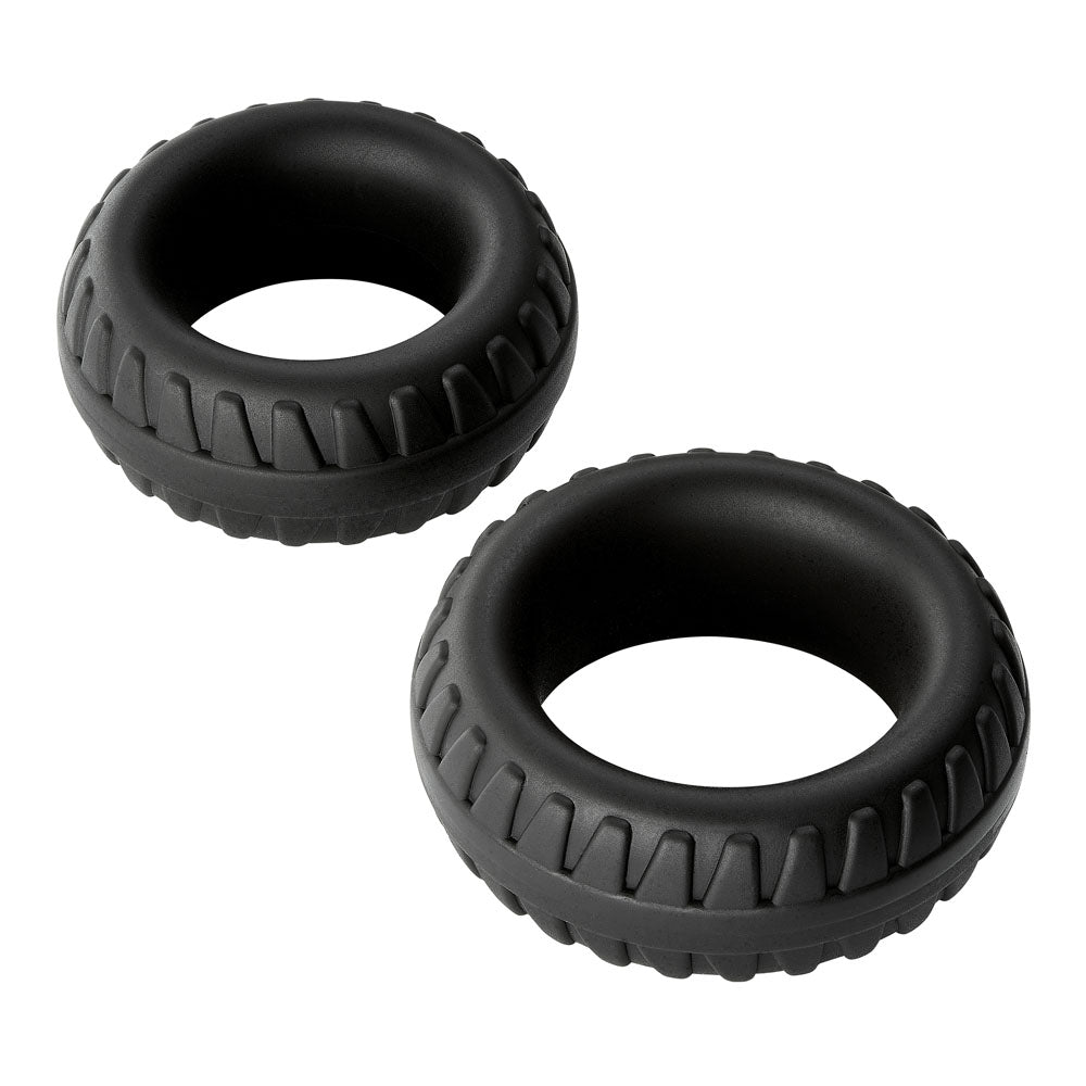 Cloud 9 Pro Rings Liquid Silicone Tires 2 Pack - Black | 853545008969 | Discreet Personal Wellness