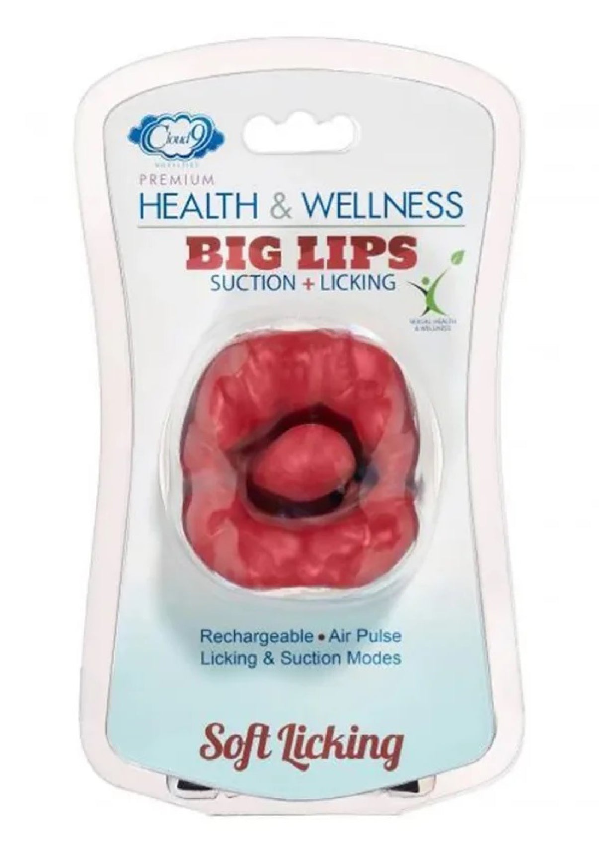 Big Lips Suction and Licking - Red | 850047085092 | Discreet Personal Wellness