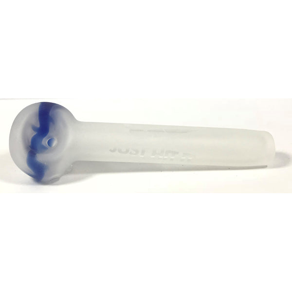 Glass Pipe Frosted - Just Hit It | PPF-SM-JHI | Discreet Personal Wellness