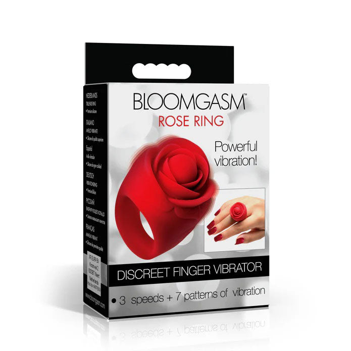 Bloomgasm Rose Ring Discreet Finger Vibrator | | Discreet Personal Wellness